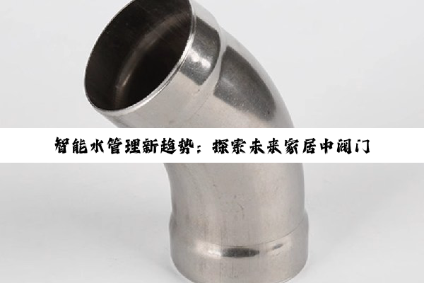 智能水管理新趋势:探索未来家居中阀门的智能化应用与节水热点
